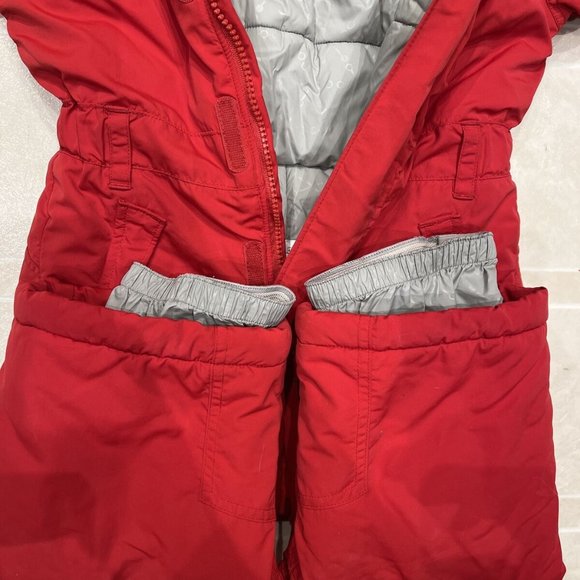 MEC Toaster Snowsuit Red & Grey Size 4 - Picture 8 of 9